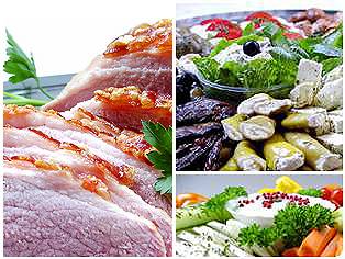 Feinkost-Spehr. Auf Wunsch bereiten wir das komplette Sortiment für Sie vor. Feinkost - Spehr - Fleischerei, Feinkost, Tagesbistro, First Class Catering incl. Spanferkel, Flying Buffet, belegte Platten, Antipasti, Fingerfood und vieles mehr - fuer den Raum Berlin und Potsdam. 46,5 K