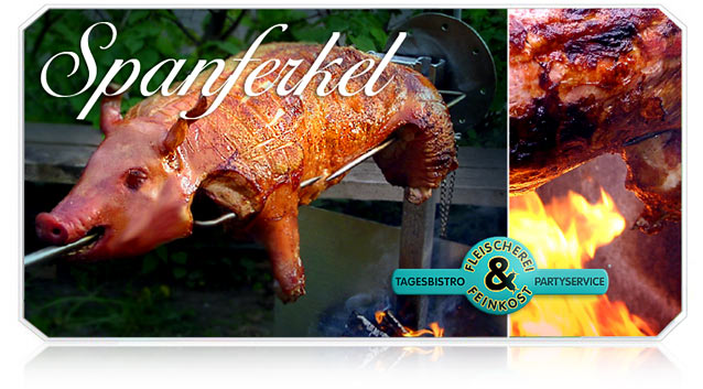 Leckeres Grillen: Schwein am Spiess von Feinkost-Spehr, Fleischerei, Feinkost, First Class Catering fuer den Grossraum Berlin und Potsdam:, 63 K