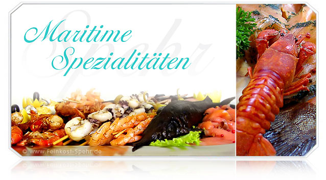 Eine unserer maritimen Spezialitaetenplatten. First Class Catering von Feinkost-Spehr fuer den Grossraum Berlin und Potsdam. Greifen Sie zu, 70 K