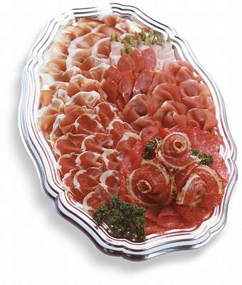 Eine Chorizzo-Platte, ebenso kunstvoll wie lecker, 40 K