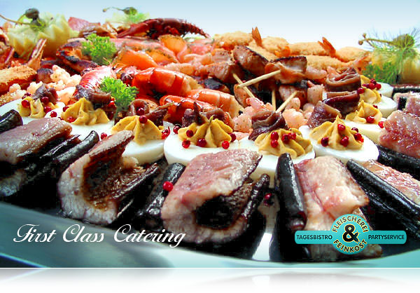 zoomhhhhhmmmm: Fisch einmal anders, Fischplatte von Feinkost Spehr. First Class Catering fuer den Raum Berlin und Potsdam. 85 K