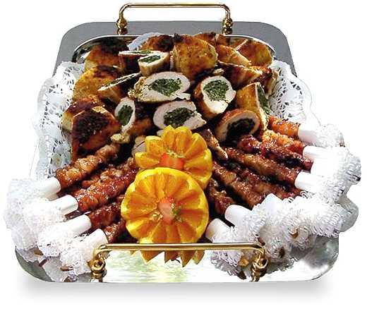Gefüllte Hähnchenbrust. First Class Catering fuer den Raum Berlin und Potsdam von Feinkost-Spehr, dem 1aPartyservice 35 K